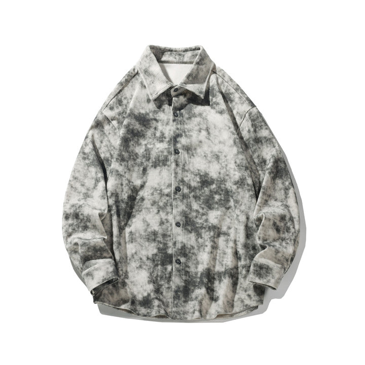 Damen Große Hemdbluse aus Cord Drune