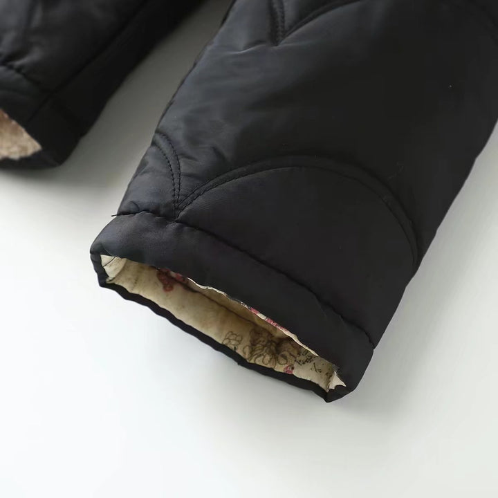 Damen Gesteppte Kapuzenjacke mit kuscheligem Teddyfutter und seitlichen Eingrifftaschen Drune