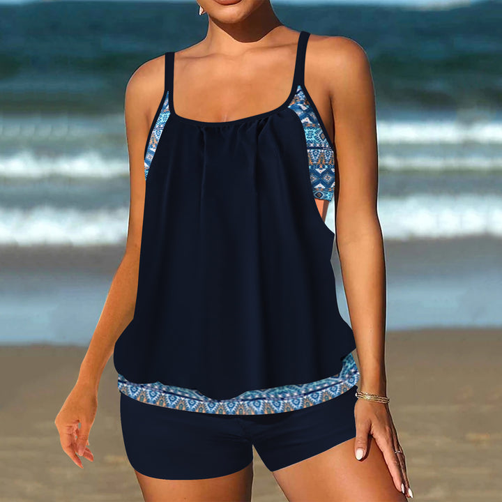 Damen Tankini mit aufregendem Leopardenmuster Drune