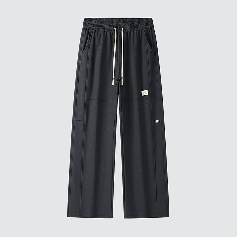Herren Weite Relaxed-Freizeithose mit Tunnelzug & markanten Teilungsnähten Drune