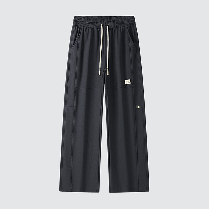 Herren Weite Relaxed-Freizeithose mit Tunnelzug & markanten Teilungsnähten Drune