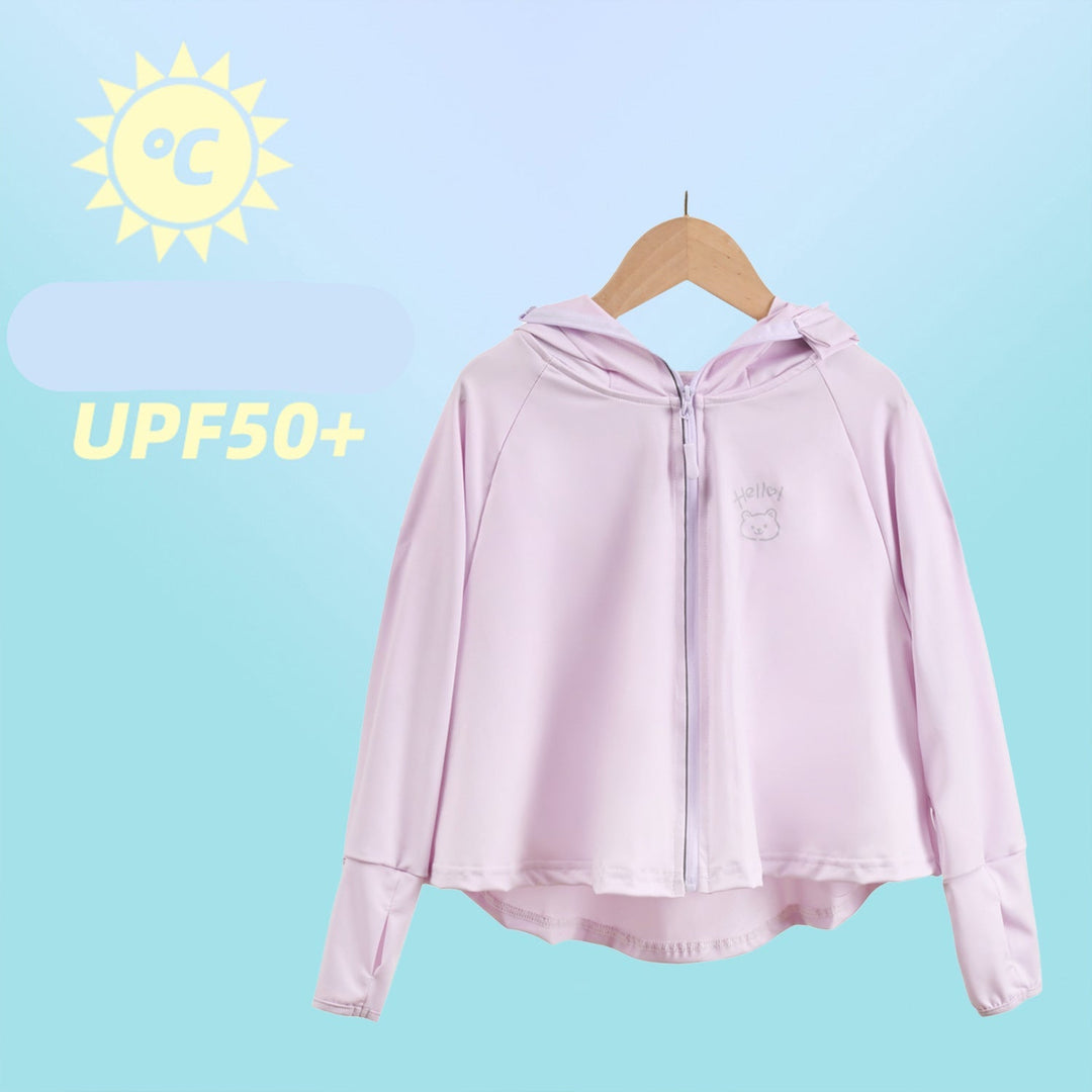 Damen sportliche UV-Schutzjacke mit Kapuze Drune