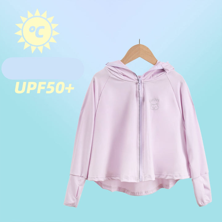 Damen sportliche UV-Schutzjacke mit Kapuze Drune