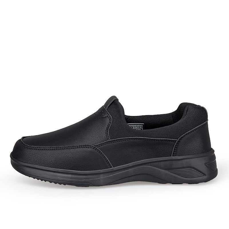 Damen Bequeme Leder Slip-On Sneakers Drune