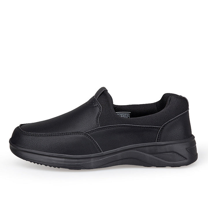 Damen Bequeme Leder Slip-On Sneakers Drune