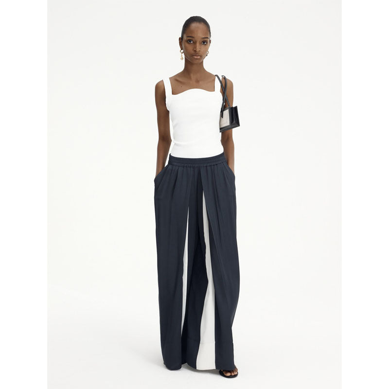 Damen weite Hochbundhose mit seitlichen Einsätzen Drune