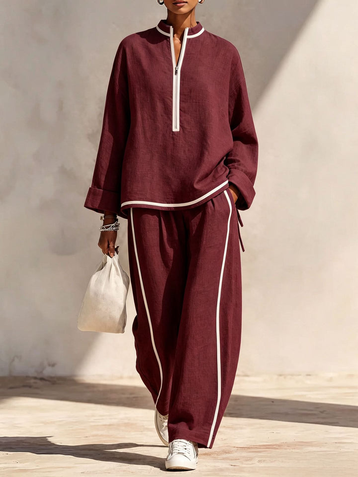 Damen Luftiges und elegantes Pyjama-Set Drune