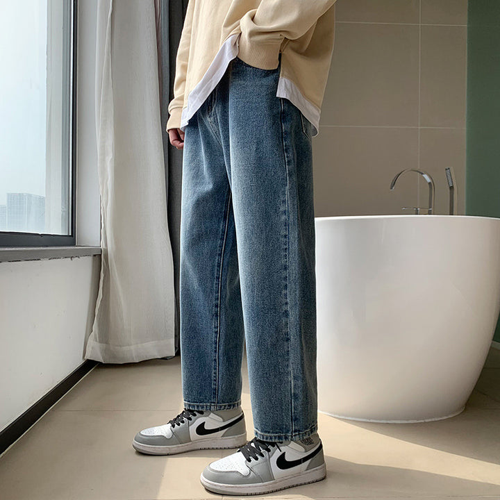 Herren Locker geschnittene Jeans Drune