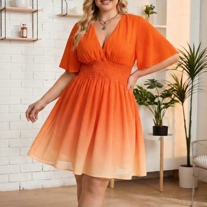 Damen Ombre-Modekleid Drune