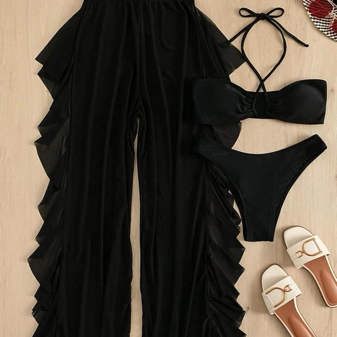 Damen Bikini-Set mit luftiger Rüschenhose Drune