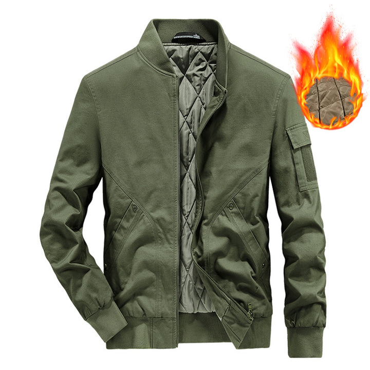 Herren Stylische Überjacke mit warmem Innenfutter Drune