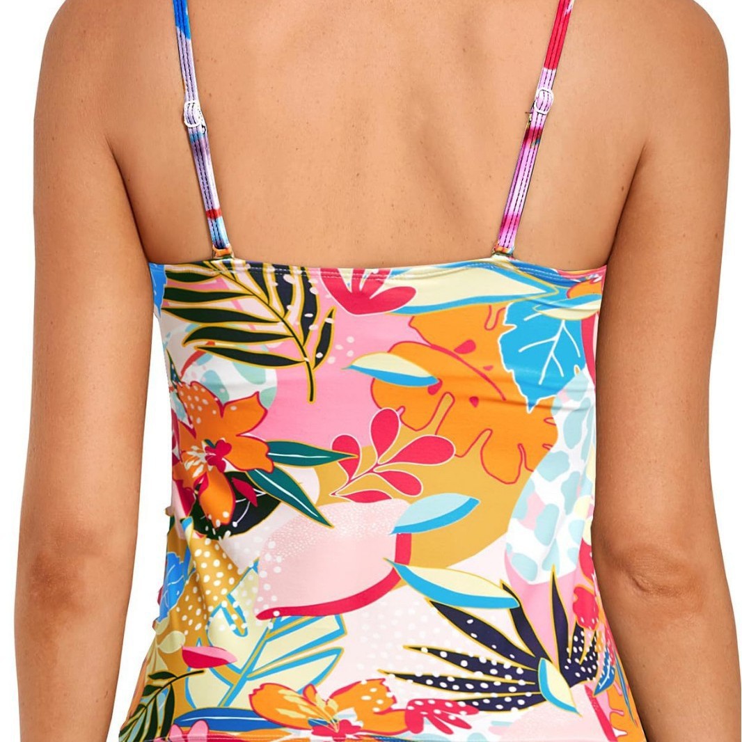 Damen Tankini mit raffiniertem Wickeldesign Drune