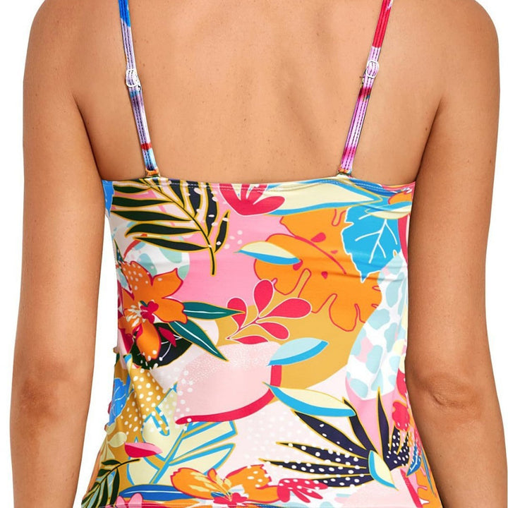 Damen Tankini mit raffiniertem Wickeldesign Drune