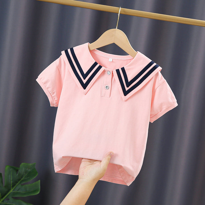 Damen Polo Shirt mit maritimem Kragen Drune