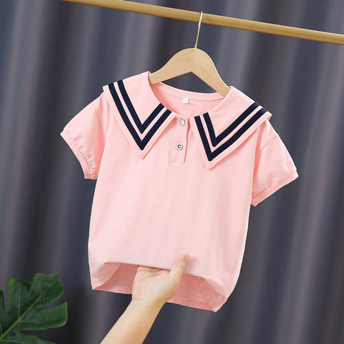 Damen Polo Shirt mit maritimem Kragen Drune