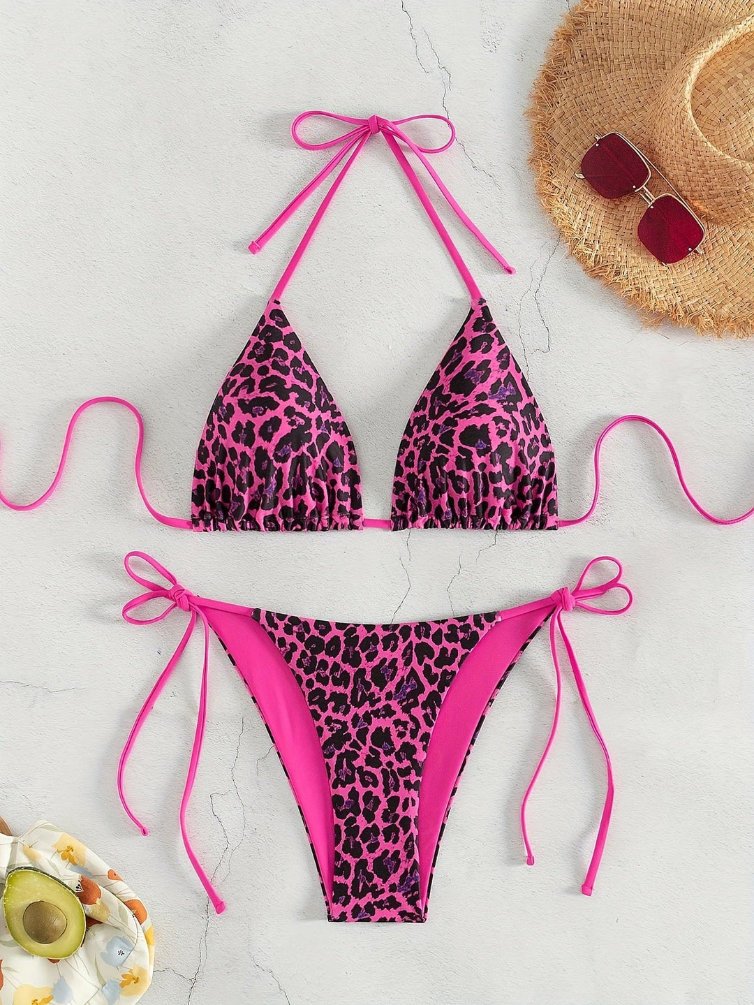 Damen Triangel-Bikini mit aufregendem Animal-Print Drune