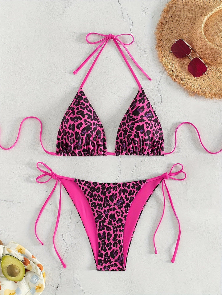 Damen Triangel-Bikini mit aufregendem Animal-Print Drune