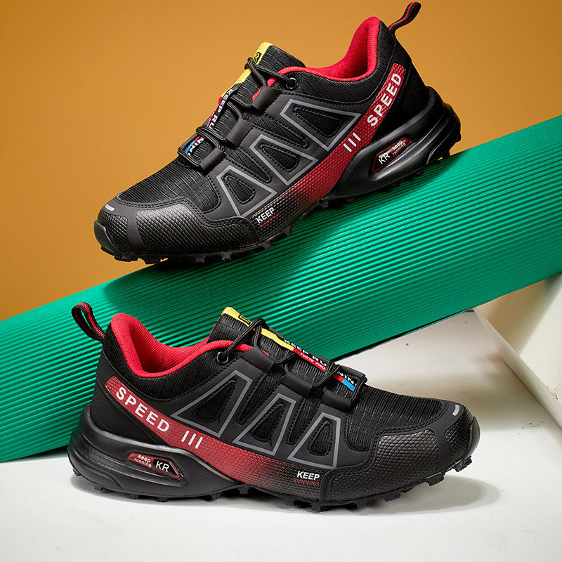 Herren nan robuster Trailrunning-Laufschuh mit stoßdämpfender EVA-Zwischensohle und griffiger Profillaufsohle Drune