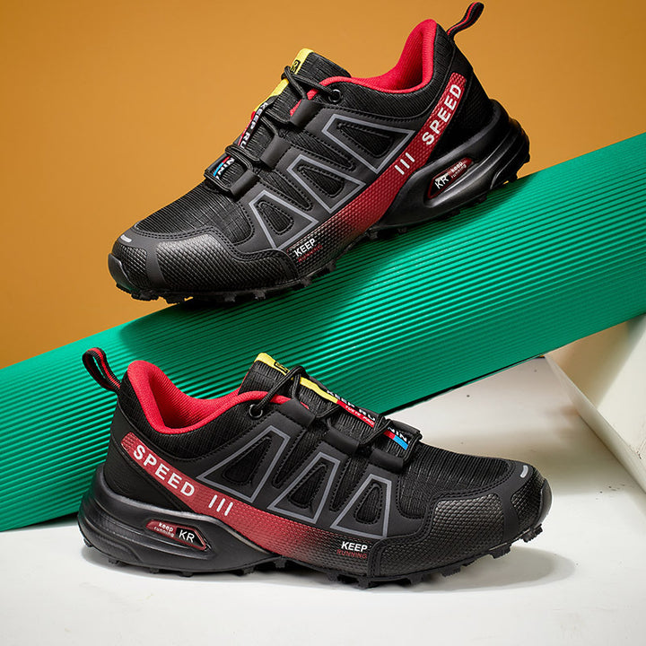 Herren nan robuster Trailrunning-Laufschuh mit stoßdämpfender EVA-Zwischensohle und griffiger Profillaufsohle Drune