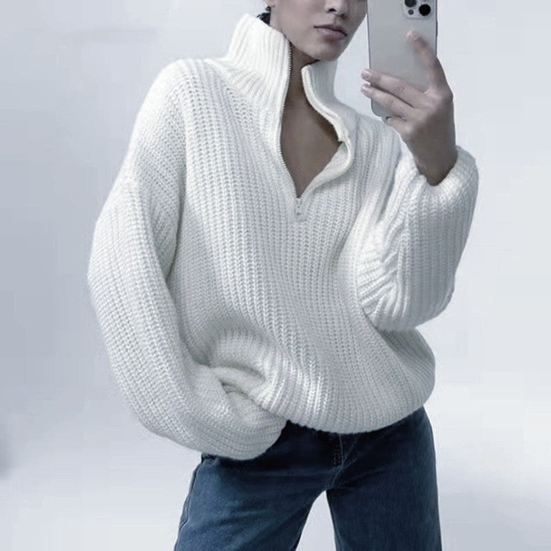 Damen schicker Pullover im lässigen Strickstil Drune