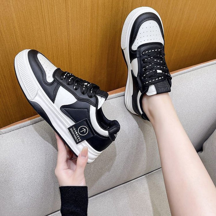 Damen Chunky Plateau‑Sneaker im Retro‑Basketballstil mit gepolstertem Schaft Drune