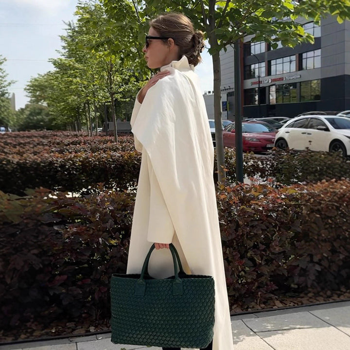 Damen modische Steppjacke mit hochgeschlossenem Kragen und asymmetrischem Design Drune