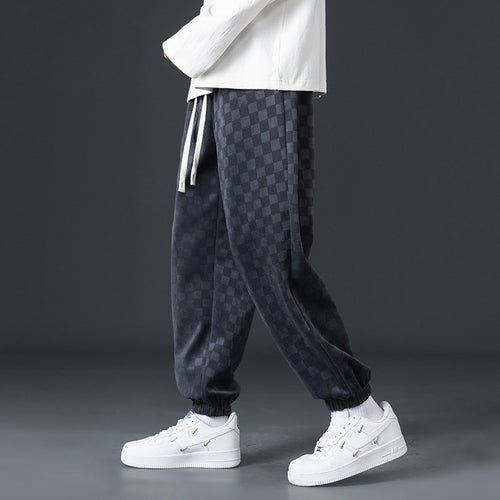 Herren Bequeme Fleece-Relaxed Fit Hose