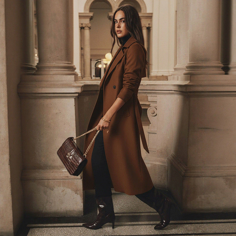 Damen Eleganter Trenchcoat Drune