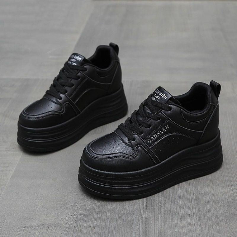 Damen Sportliche Plateau Sneakers Drune