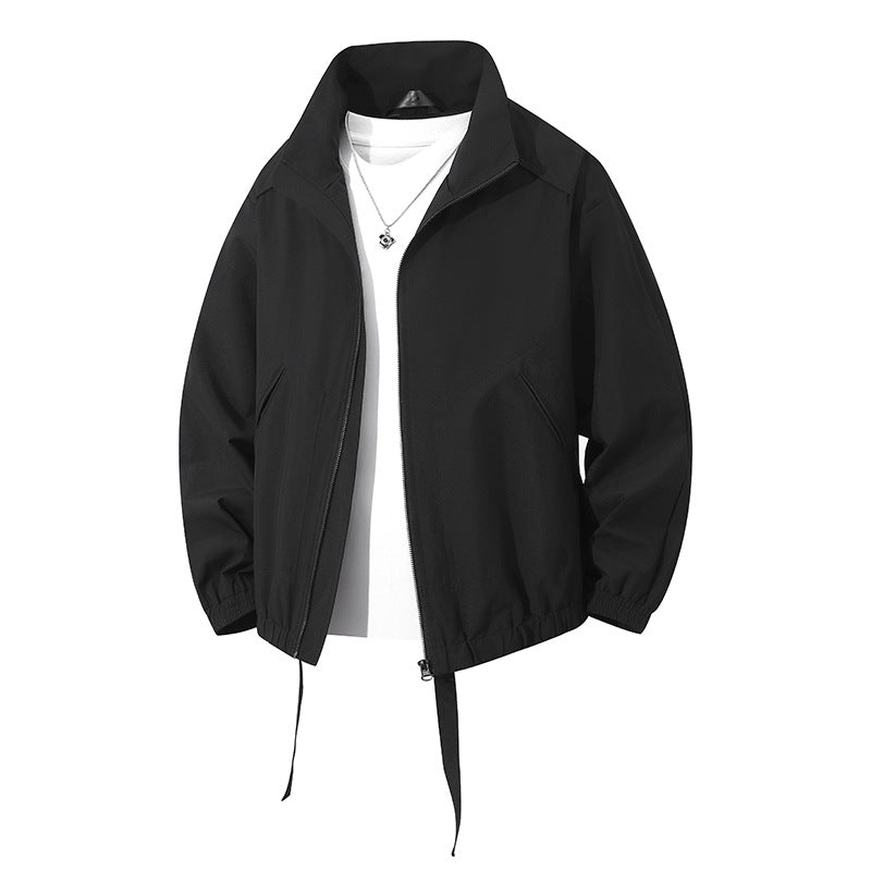 Herren leichte Freizeitjacke mit elastischen Bündchen und praktischen Taschen Drune