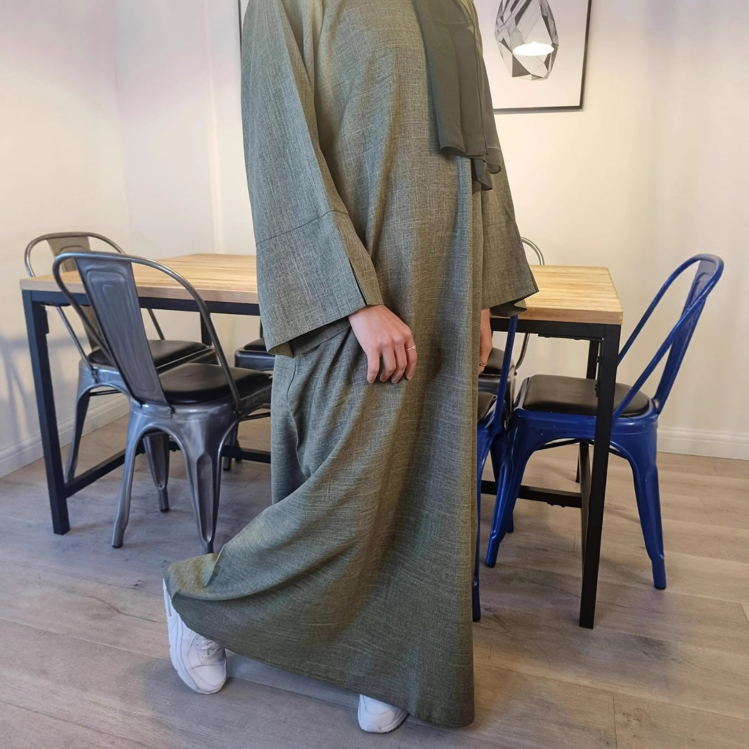 Damen Kaftan-Kleid mit weitem Schnitt und eleganter Verarbeitung Drune