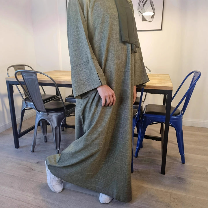 Damen Kaftan-Kleid mit weitem Schnitt und eleganter Verarbeitung Drune