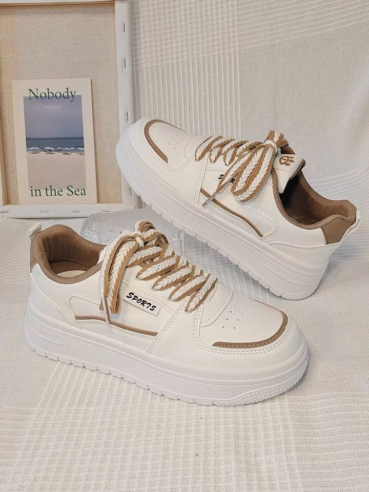 Damen Sportliche Sneakers mit modischer Plateau-Sohle und dämpfendem Komfort Drune