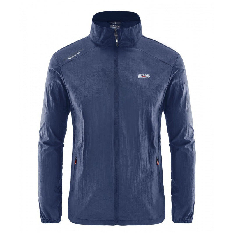 Herren Leichte Outdoor-Jacke mit hohem Kragen Drune