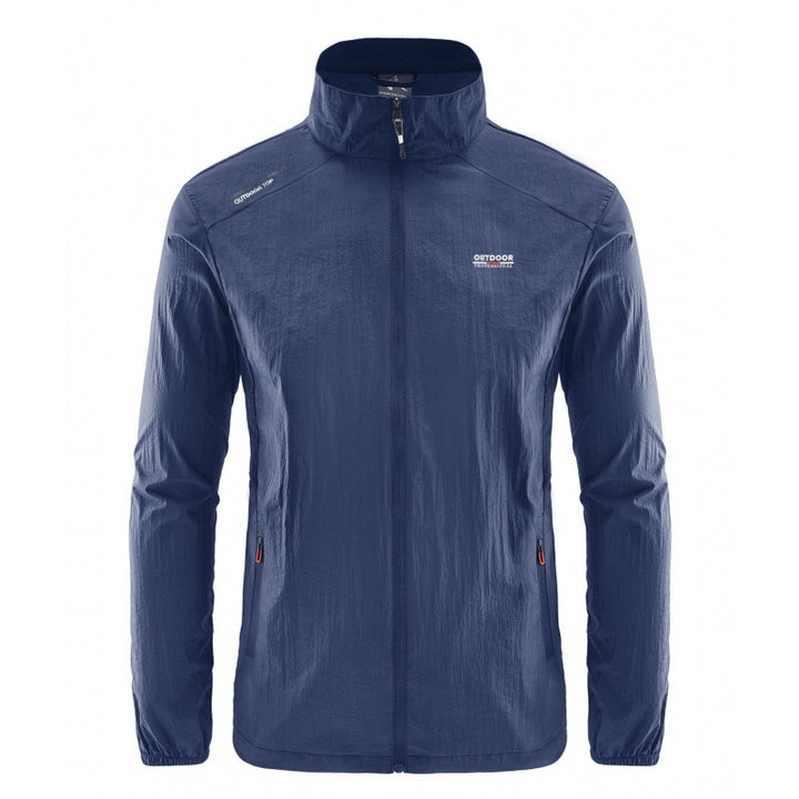 Herren Leichte Outdoor-Jacke mit hohem Kragen Drune