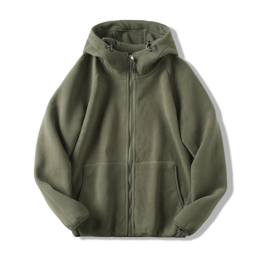 Damen Fleecejacke mit innovativem Kapuzen-Design und praktischen Taschen Drune