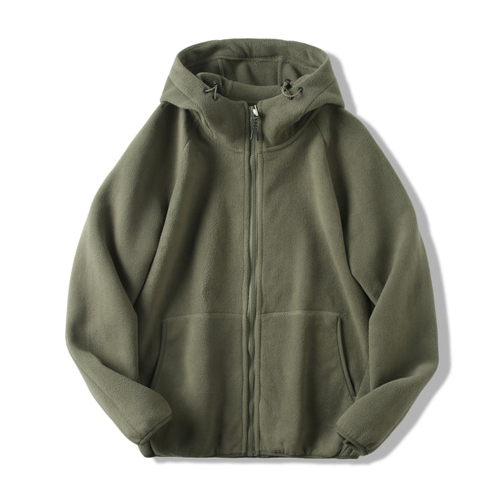 Damen Fleecejacke mit innovativem Kapuzen-Design und praktischen Taschen Drune