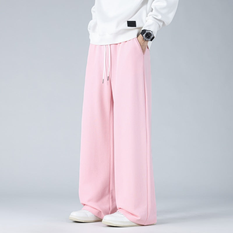 Herren Weite Oversize-Baggy-Loungehose mit Tunnelzugbund und fließender Jersey‑Qualität Drune