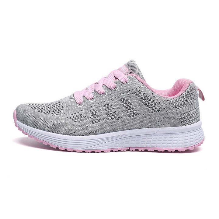 Unisex leichte gestrickte Freizeit- und Laufsneaker mit stoßabsorbierender Komfortsohle Drune