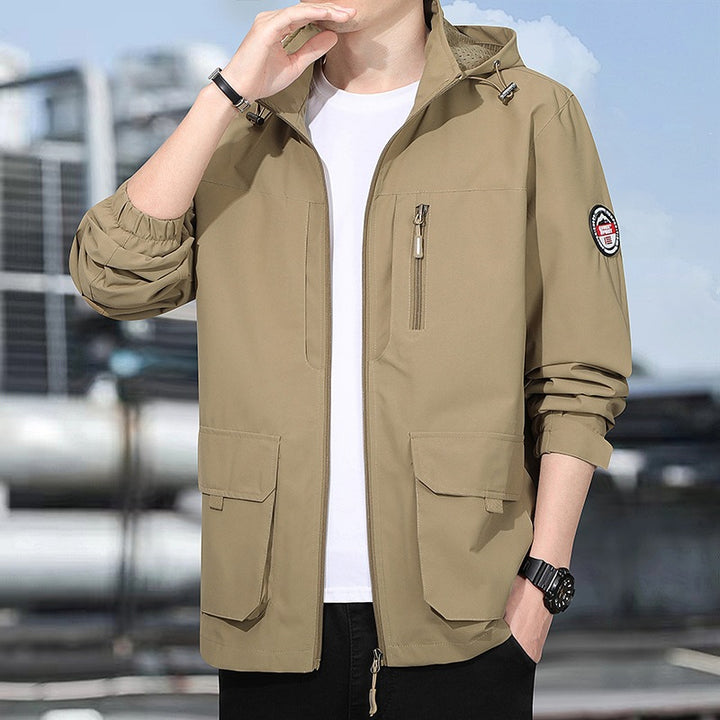 Herren multifunktionale Jacke mit Kapuze Drune