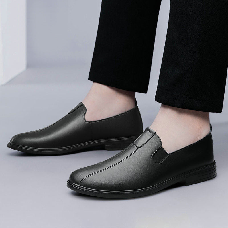 Herren Eleganter Business-Slipper aus Lederoptik mit elastischem Einstieg und dämpfender Komfortsohle Drune