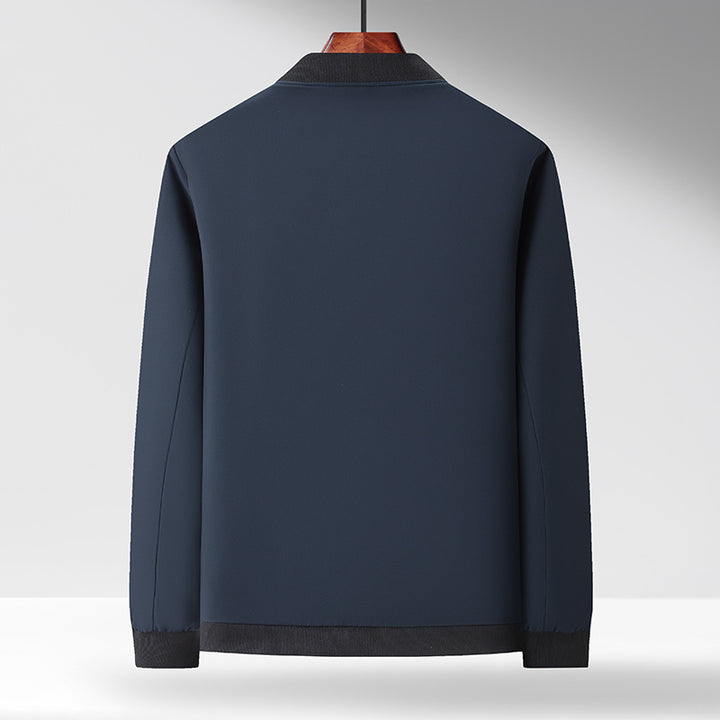 Herren Sportliche Übergangsjacke mit hohem Kragen und funktionellen Taschen Drune
