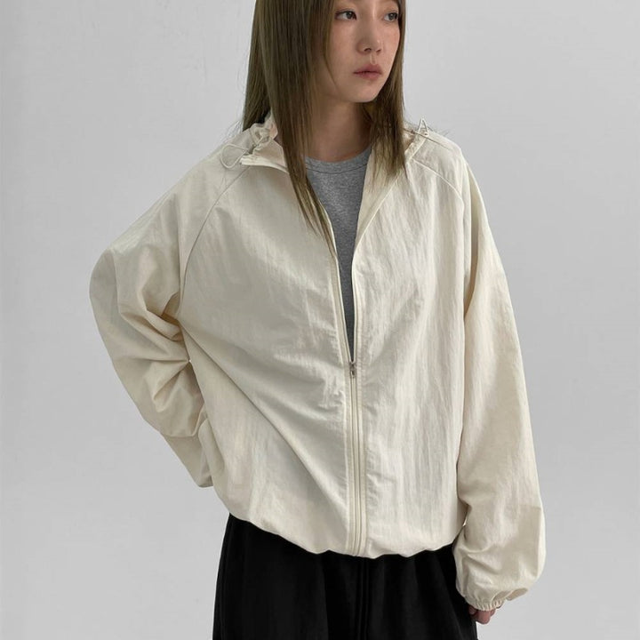 Damen funktionale Übergangsjacke mit hohem Kragen Drune