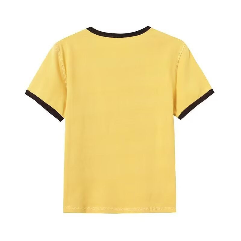 Damen Vintage T-Shirt mit Rundhalsausschnitt Drune