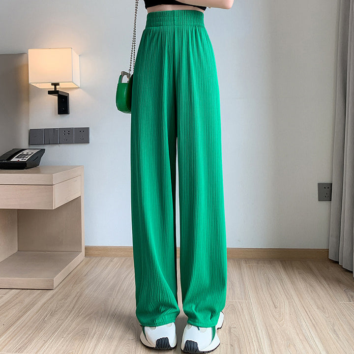Damen Plissierte Weitbein-Hosen Drune