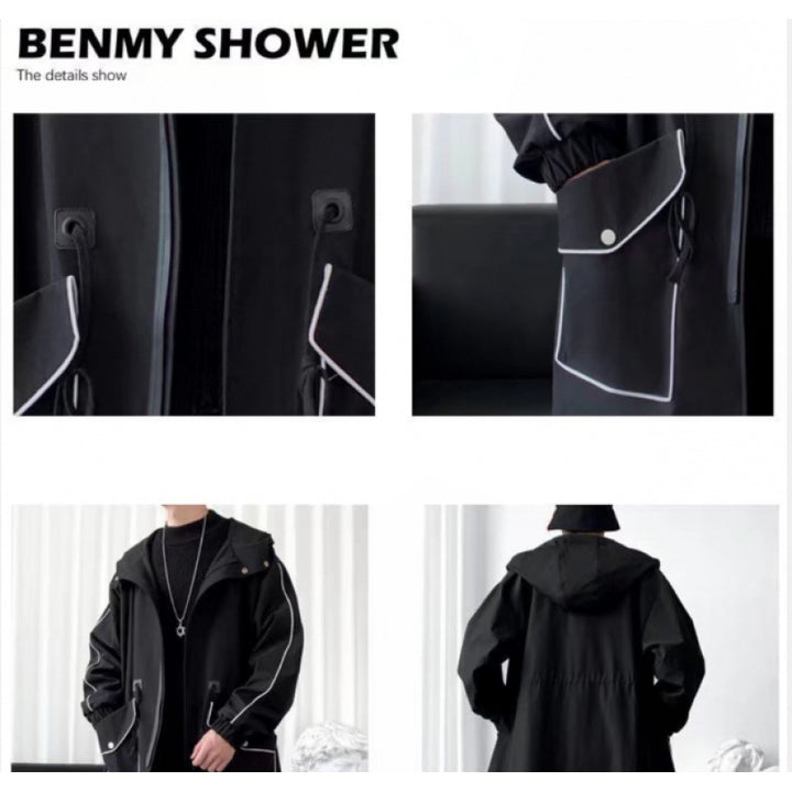Unisex Funktionsjacke mit verstellbarem Kapuzenbund und praktischen Taschen Drune