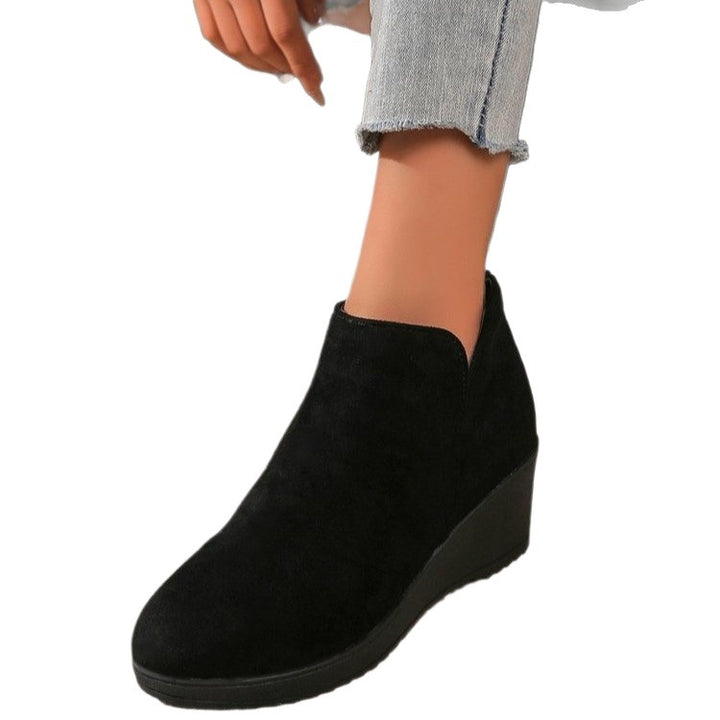 Damen Wedge-Stiefeletten aus weichem Wildleder Drune