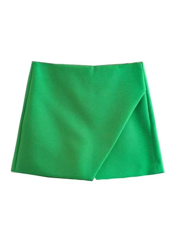 Damen modische Wickel-Shorts aus hochwertigem, elastischem Material Drune