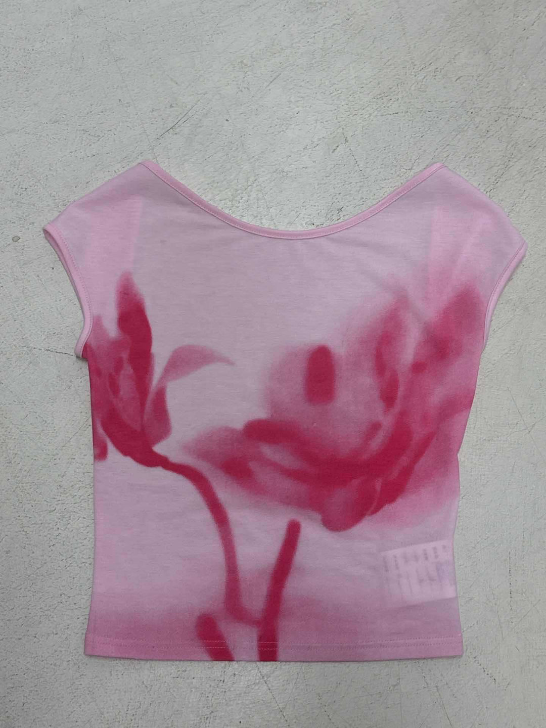 Damen figurbetontes Oberteil mit floralem Druck Drune