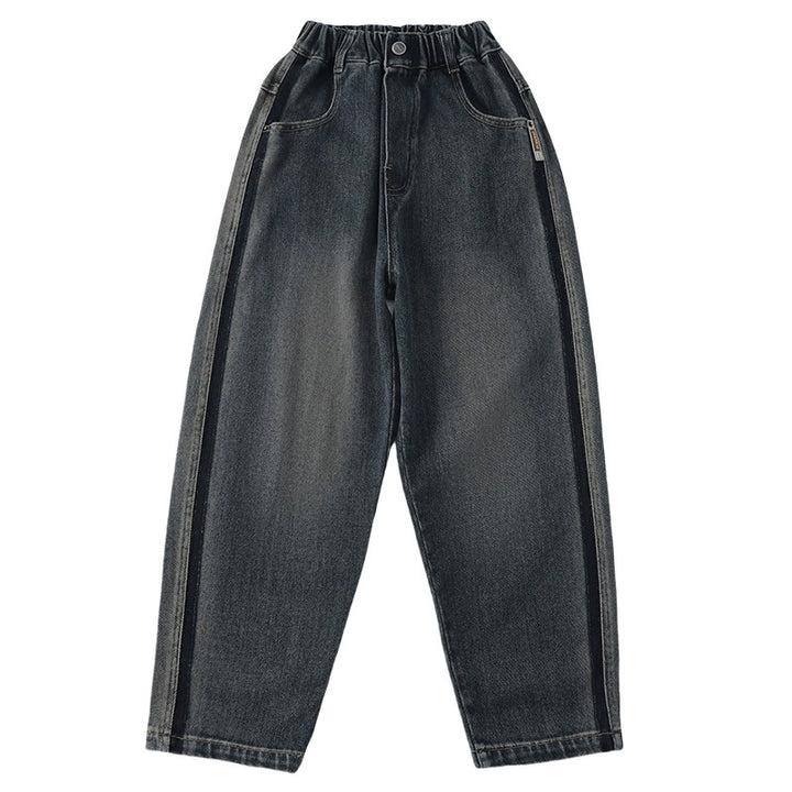 Unisex oversized Baggy-Jeans mit einzigartigem Taschen-Design Drune